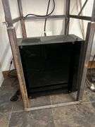 Custom Metal Frame Computer Desk with Dell Monitor and Gaming PC