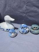 ByBee Pottery Collection with Duck Figurine