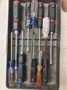 Box of Screwdrivers and Torch Set