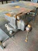 Heavy Duty Steel Work Bench with Reed No. 204R Vise