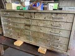 Metal Drawer Unit with Assorted Hardware