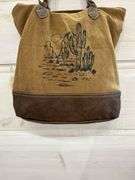 Myra Bag Canvas Tote with Desert Cactus Design