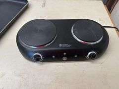 GE Double Burner Hot Plate & Griddle Pan
