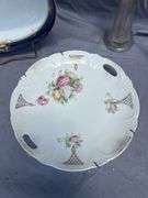 Collectible Decorative Plates & Iridescent Glass Vase