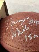 Dewayne White Detroit Lions Signed NFL Football with COA