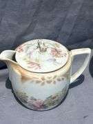 Floral China Plate, Creamer and Sugar Set