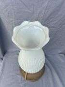 Vintage Style Hobnail Milk Glass Table Lamp