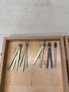 Wooden Box with Assorted Swiss Made Saw Blades