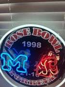 1998 Rose Bowl Michigan vs Washington State Neon Sign