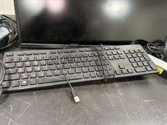 Sceptre Monitor, Keyboard, VIVO Monitor Mount, and Power Supply