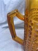 Textured Amber Glass Pitcher