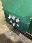 Green Shop Cart with Dayton Electric Motor and Pallet Press Attachment