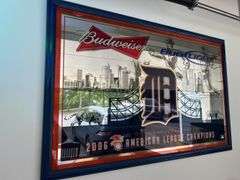 Budweiser Bud Light Detroit Tigers 2006 American League Champions Mirror