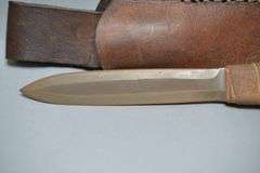 Custom Throwing Knife & Leather Sheath,