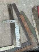 Lot of Assorted Metal Rulers and Squares