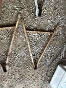 Metal A-Frame Stands and Wire Reel