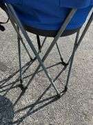 Portable Folding Stool with Insulated Cooler Bag