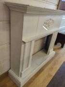 White Decorative Fireplace Mantel