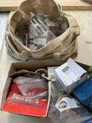 Bucket Boss Tool Bag with Hardware, Hinges, Screws, and Door Knobs