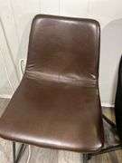 Pair of Modern Chairs - Brown & Black