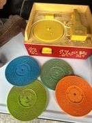 Fisher Price Music Box Record Player with Discs & Wooden Pull Toy