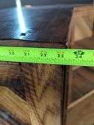 HANDCRAFTED WOODEN BAR OR COUNTER ON CASTERS