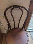 Bentwood Chair with Bird Pillow