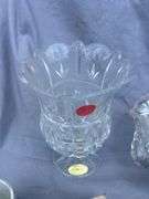 Clear Glassware Collection with Porcelain Figures