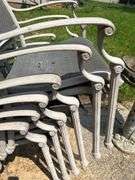 Set of Six Outdoor Patio Armchairs