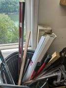 Tools, Including Levels, Bolt Cutters, and Metal Clamps