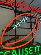 Budweiser "Because It's Football" Neon Sign