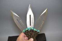 3 Smith & Wesson Bullseye Throwing Knives With Sheath,