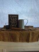 Farmhouse Kitchen Decor with Metal Pitcher, Rolling Pin, Sign and More