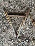 Metal A-Frame Stands and Wire Reel