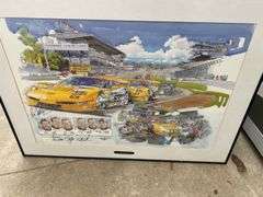Le Mans 2000 Corvette Racing Team Lithograph Signed