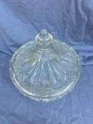 Covered Clear Glass Candy Dish
