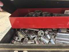 Craftsman Tool Box with Spray Gun and Coleman Sportcat