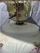 Floral Decorated Glass Table Lamp