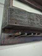 Rustic Wooden Pipe Rack