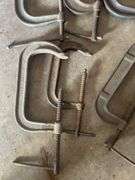 6 Metal C-Clamps