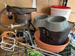 Propane Burner, Mixing Paddles, Bucket, Bowls and Basket