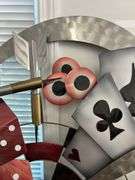 Whimsical Metal Wall Art - Darts, Dice, Cards & More