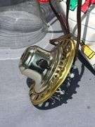 Vintage Lamp Components and Glass Shade