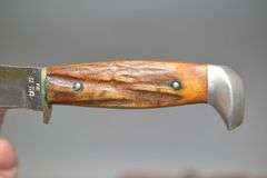 Case XX Model 523-5 Hunting Knife With Leather Sheath,