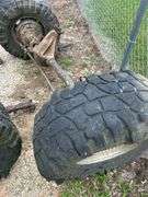 Set of Four Large Truck Wheels & Axles