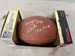 Dewayne White Detroit Lions Signed NFL Football with COA