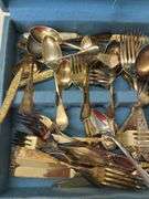 Silverplate Flatware Set with Case