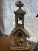 Two Decorative Wooden Church Figurines