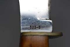 Case XX Model 523-5 Hunting Knife With Leather Sheath,