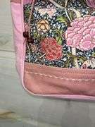 Myra Bag Floral Print Pink Canvas Shoulder Bag